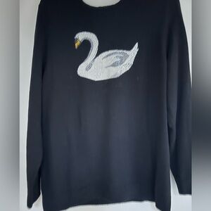 Holiday Sweater with rhinestones.